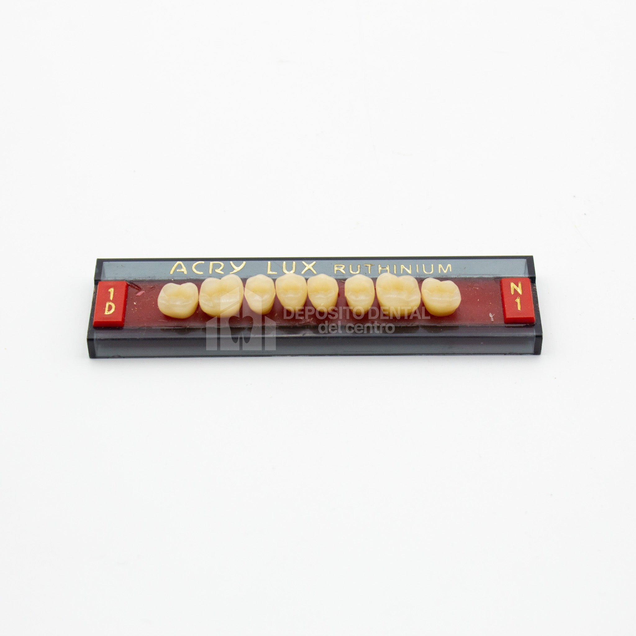 Tablilla de Dientes Acry Lux Ruthinium Posteriores Superiores 1D N1