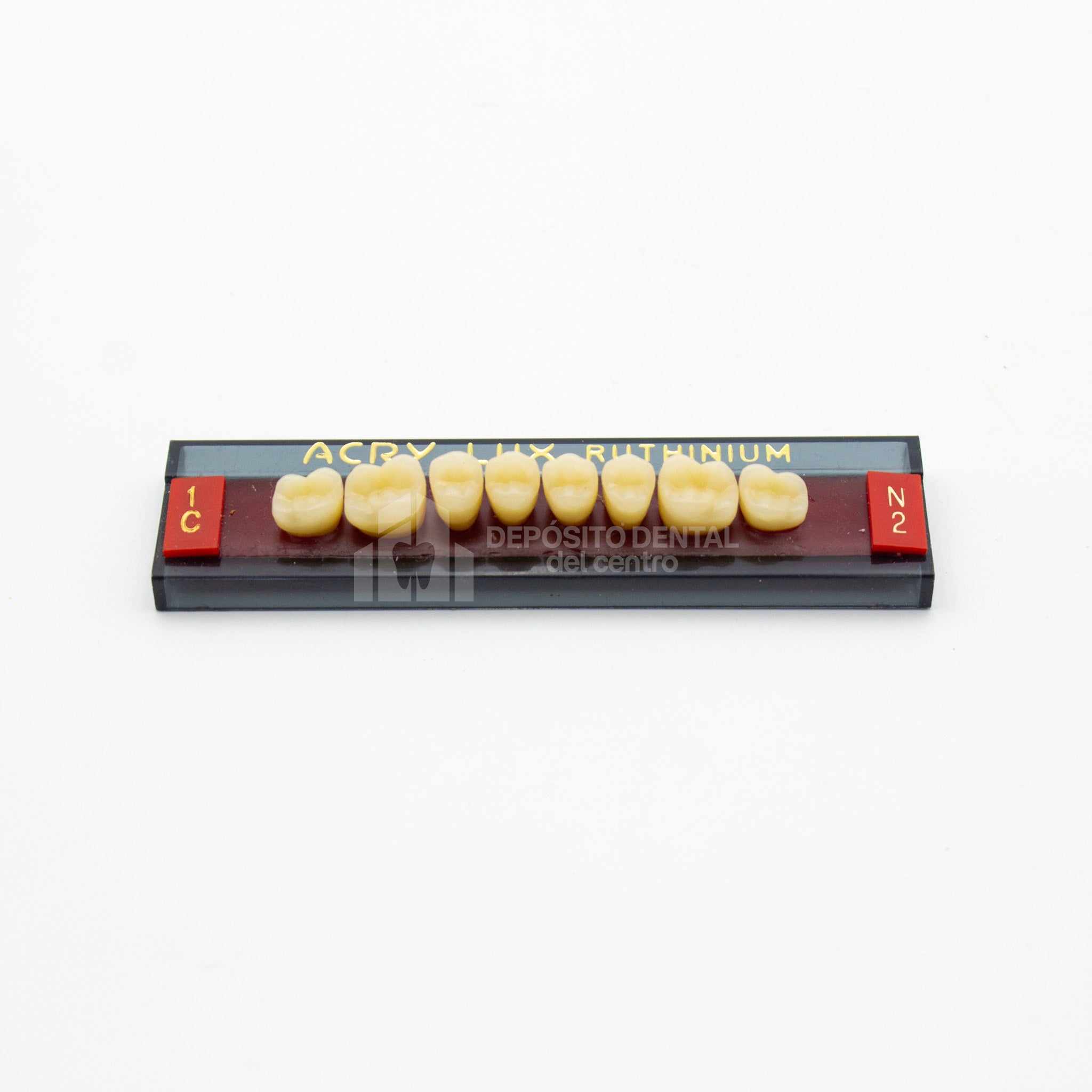 Tablilla de Dientes Acry Lux Ruthinium Posteriores Superiores 1C N2