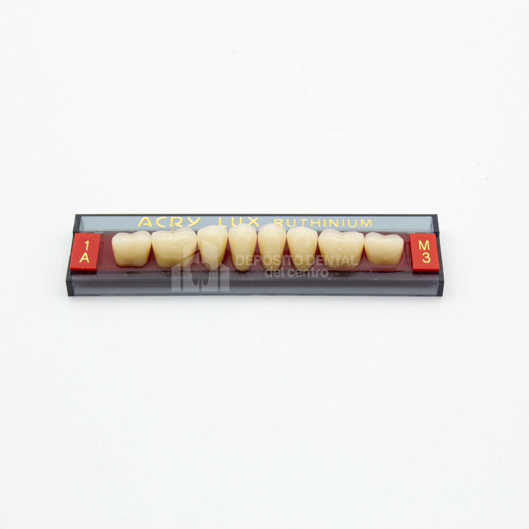 Tablilla de Dientes Acry Lux Ruthinium Posteriores Inferiores 1A M3