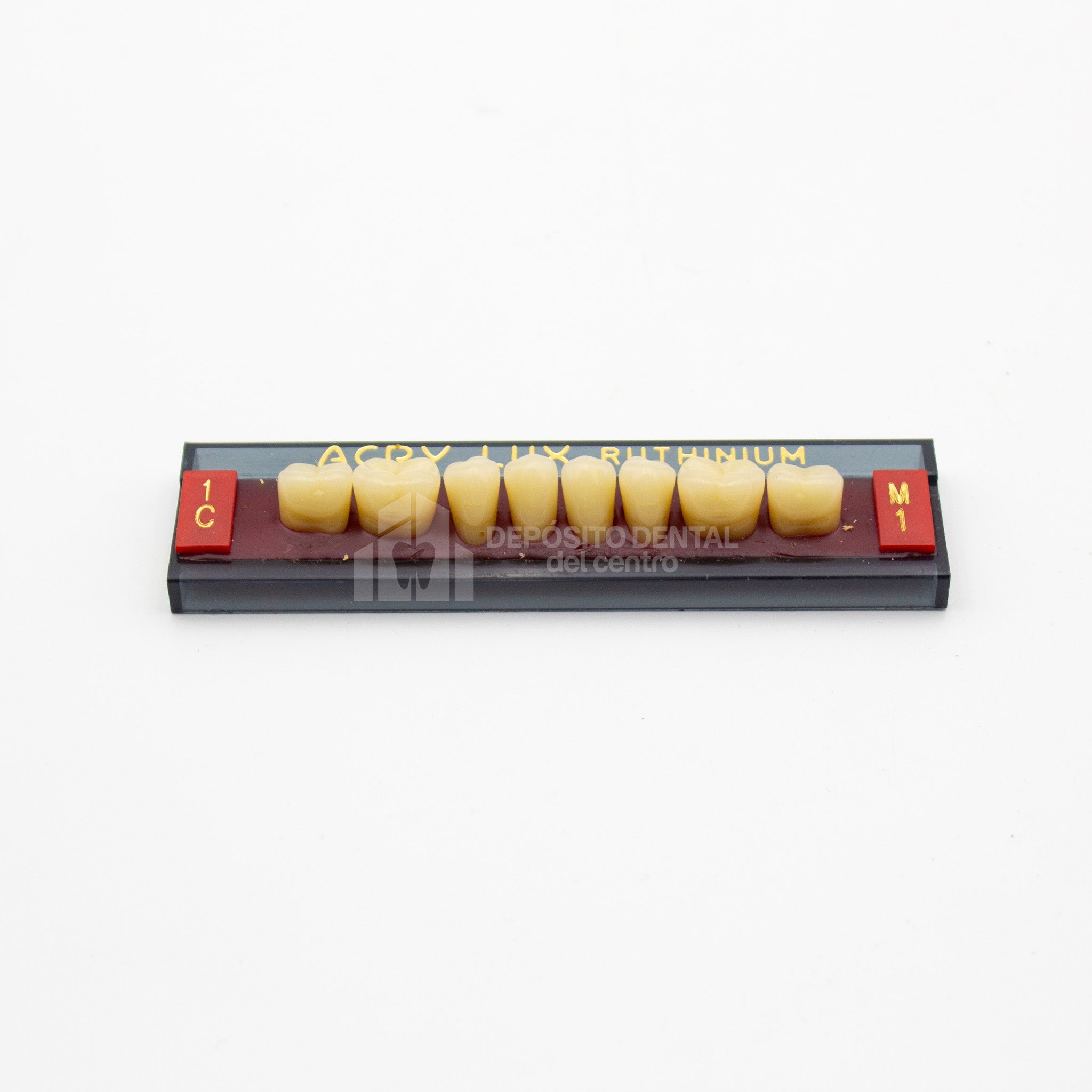 Tablilla de Dientes Acry Lux Ruthinium Posteriores Inferiores 1C M1